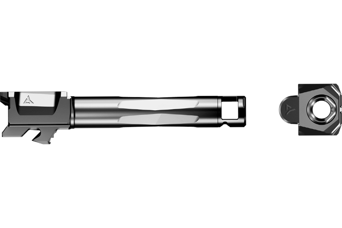 Radian Weapons Afterburner and Ramjet Barrel Combo for Ruger RXM 4 Inch Black on Black